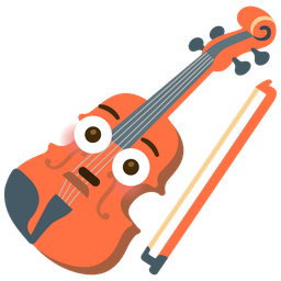 Flushed face and Violin