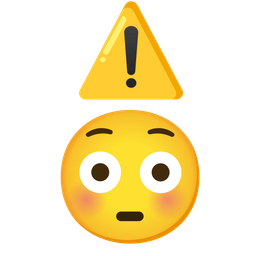 Flushed face and Warning