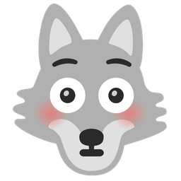 Flushed face and Wolf