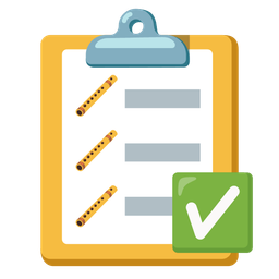 Flute and Check mark button