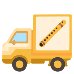 Flute and Delivery truck