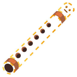 Flute and Dotted line face