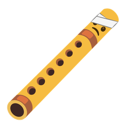 Flute and Face with head-bandage