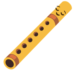 Flute and Relieved face