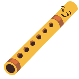 Flute and Smirking face