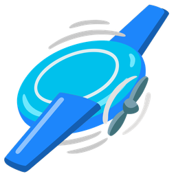 flying disc and airplane