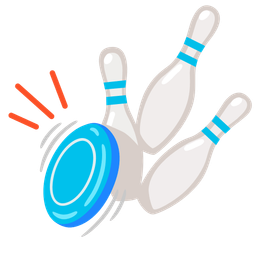 flying disc and bowling