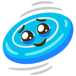 flying disc and face holding back tears