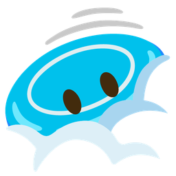 Flying disc and Face in clouds