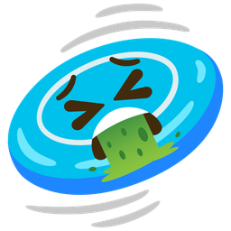 flying disc and face vomiting