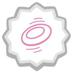 flying disc and fish cake with swirl