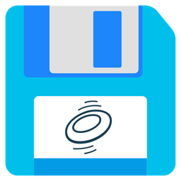 flying disc and floppy disk