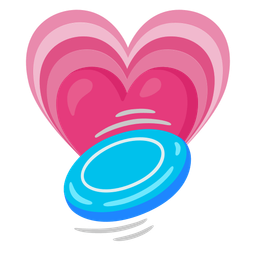 flying disc and growing heart