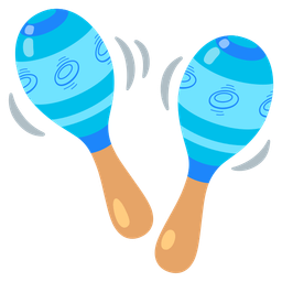 flying disc and maracas