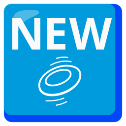 flying disc and NEW button