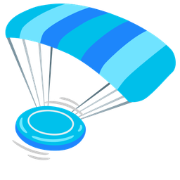 flying disc and parachute