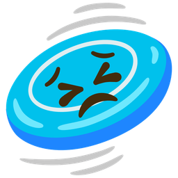 flying disc and persevering face