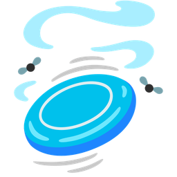 flying disc and pile of poo