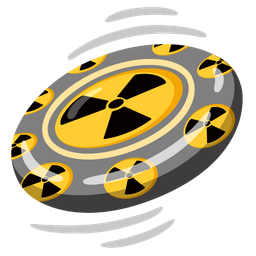 flying disc and radioactive