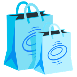 flying disc and shopping bags