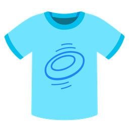 flying disc and t-shirt