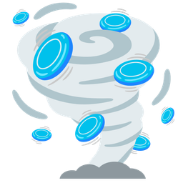 flying disc and tornado