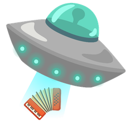 flying saucer and accordion