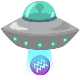 flying saucer and Aquarius