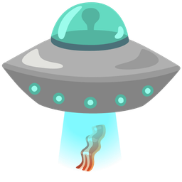 flying saucer and bacon