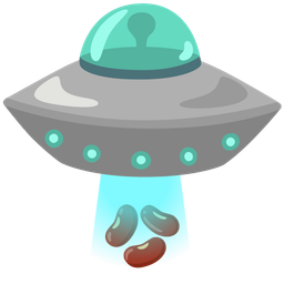 flying saucer and beans