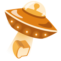 flying saucer and bread