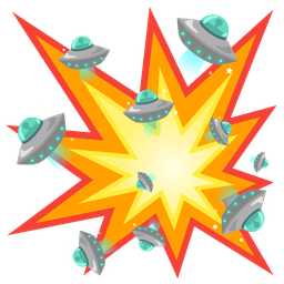 flying saucer and collision