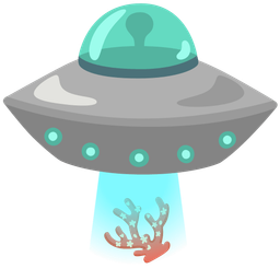 flying saucer and coral