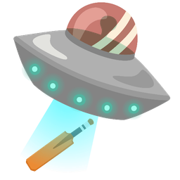 flying saucer and cricket game