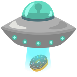 flying saucer and doughnut