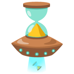 flying saucer and hourglass done