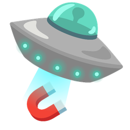 flying saucer and magnet