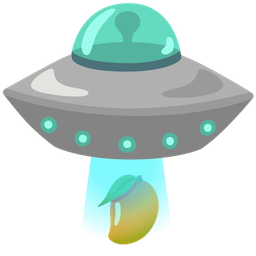 flying saucer and mango