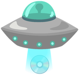 flying saucer and optical disk