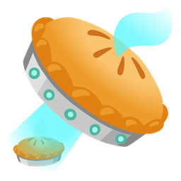 flying saucer and pie