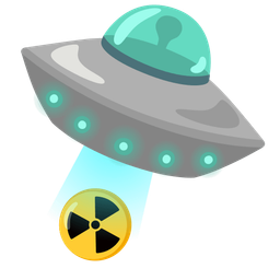 flying saucer and radioactive