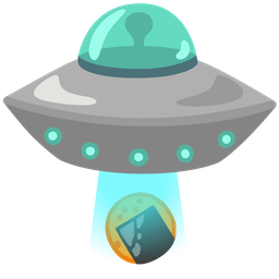 flying saucer and rice cracker