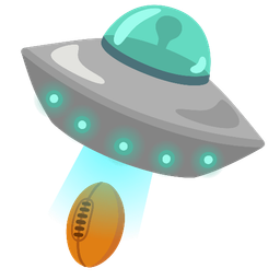flying saucer and rugby football