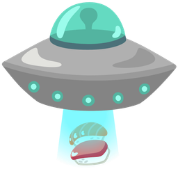 flying saucer and sushi