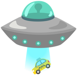 flying saucer and taxi
