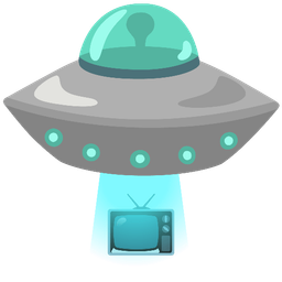 flying saucer and television