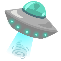 flying saucer and tornado