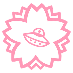 flying saucer and white flower