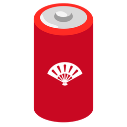 folding hand fan and battery