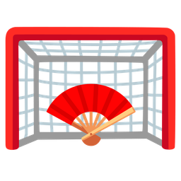 folding hand fan and goal net